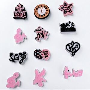 New Year Croc Charms